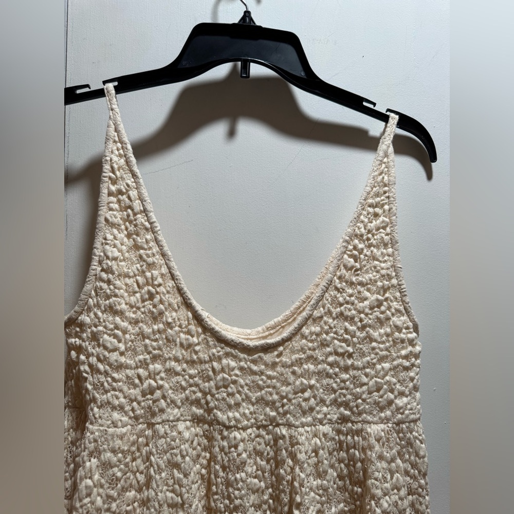 NWT Rebecca Taylor Lace Maxi Dress In Beige Size L - Picture 6 of 16